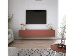 Mueble para TV: Rojo ladrillo, 170 x 34 x 32 cm