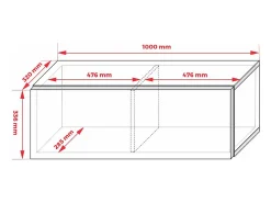 Mueble para TV suspendido, 100 x 34 x 32 cm, blanco mate
