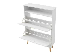 Mueble para Zapatos SucceBuy, 2 Cajones Plegables, Organizador de Almacenamiento para Entrada