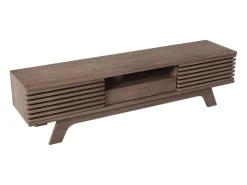 Mueble TV 150 cm - 1 cajón y 2 puertas - tablero de partículas - Marrón