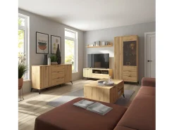 Mueble TV 1 puerta 1 cajón 135 cm Mao Madera