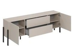 Mueble TV 2 puertas 2 cajones 200 cm Bérénice Cachemira