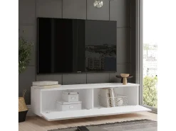 Mueble Tv 2 Puertas - Venprodin - 140 Cm Blanco