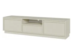 Mueble TV 3 puertas con 3 cajones - 154 cm - beige - EVO