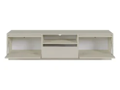 Mueble TV 3 puertas con 3 cajones - 154 cm - beige - EVO