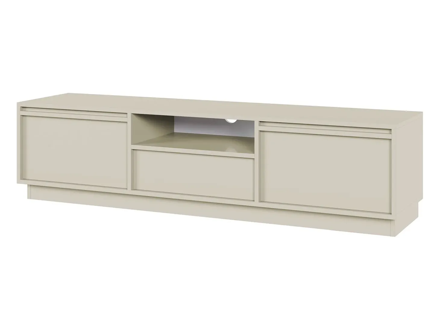 Mueble TV 3 puertas con 3 cajones - 154 cm - cachemire - EVO