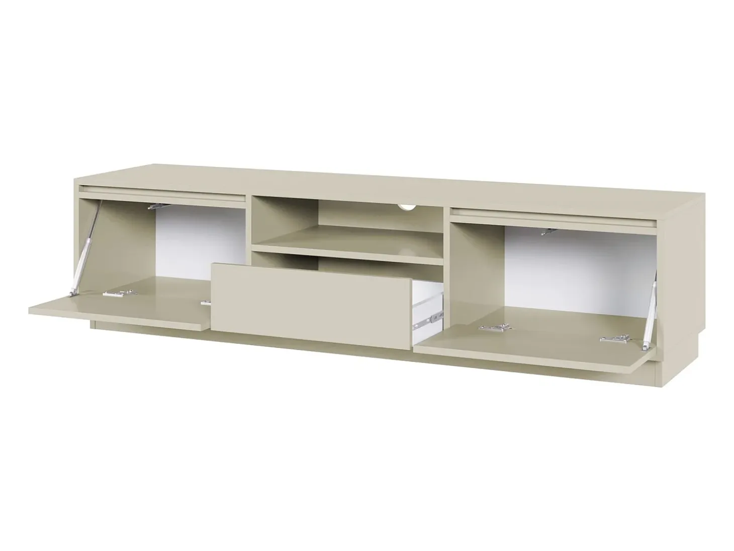 Mueble TV 3 puertas con 3 cajones - 154 cm - cachemire - EVO