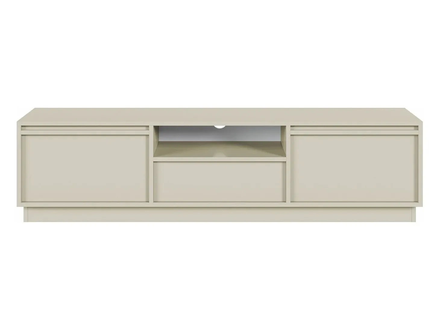 Mueble TV 3 puertas con 3 cajones - 154 cm - cachemire - EVO