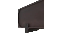 Mueble tv 4 puertas madera de mango color negro a colgar en pared