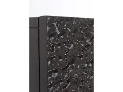 Mueble tv 4 puertas madera de mango color negro a colgar en pared