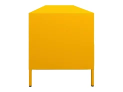 Mueble TV acero laminado en frío amarillo mostaza 202x39x43,5cm