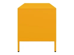 Mueble TV acero laminado en frío amarillo mostaza 68x39x43,5 cm
