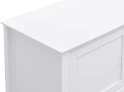 Mueble TV con 2 puertas, 1 cajón y 1 estante de MDF - Blanco - NARIVA