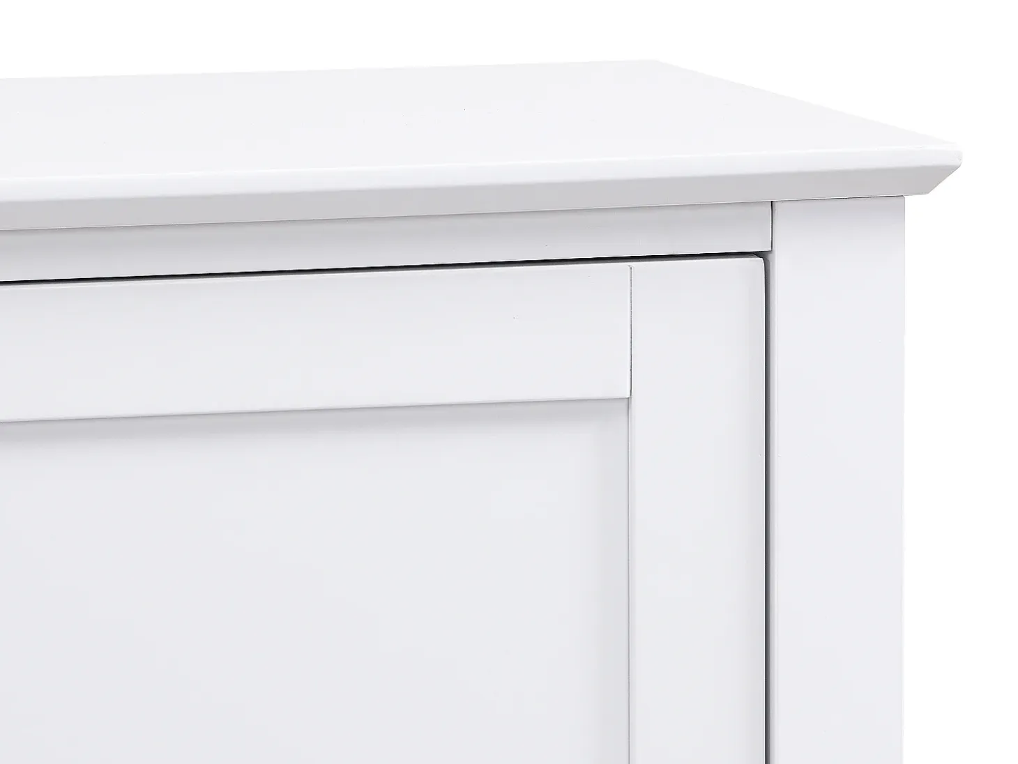 Mueble TV con 2 puertas, 1 cajón y 1 estante de MDF - Blanco - NARIVA