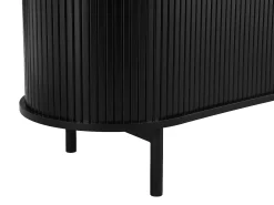 Mueble TV con 2 puertas correderas de MDF - Negro - SEVATO