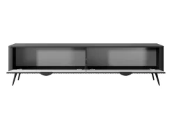 Mueble TV con 2 puertas de MDF - Negro - ELONARIA de Pascal Morabito