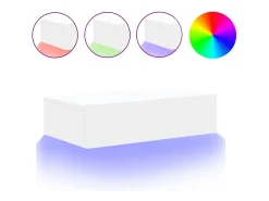 Mueble TV con luces LED blanco 60x35x15,5 cm YOE99253