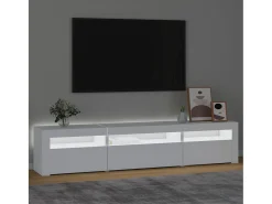 Mueble TV con luces LED blanco 195x35x40 cm YOE40047