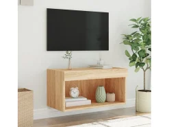 Mueble TV con luces LED roble Sonoma 60x30x30 cm YOE68173