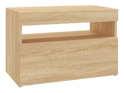 Mueble TV con luces LED roble Sonoma 60x35x40 cm YOE23601