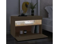 Mueble TV con luces LED roble Sonoma 60x35x40 cm YOE23601