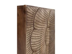 Mueble TV de 2 puertas y 2 cajones de madera maciza de mango