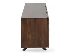 Mueble TV de 2 puertas y 2 cajones de madera maciza de mango