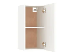 Mueble TV de madera contrachapada blanco 30,5x30x60 cm YOE66723