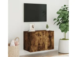Mueble TV de pared roble ahumado 60x30x41 cm ES15747