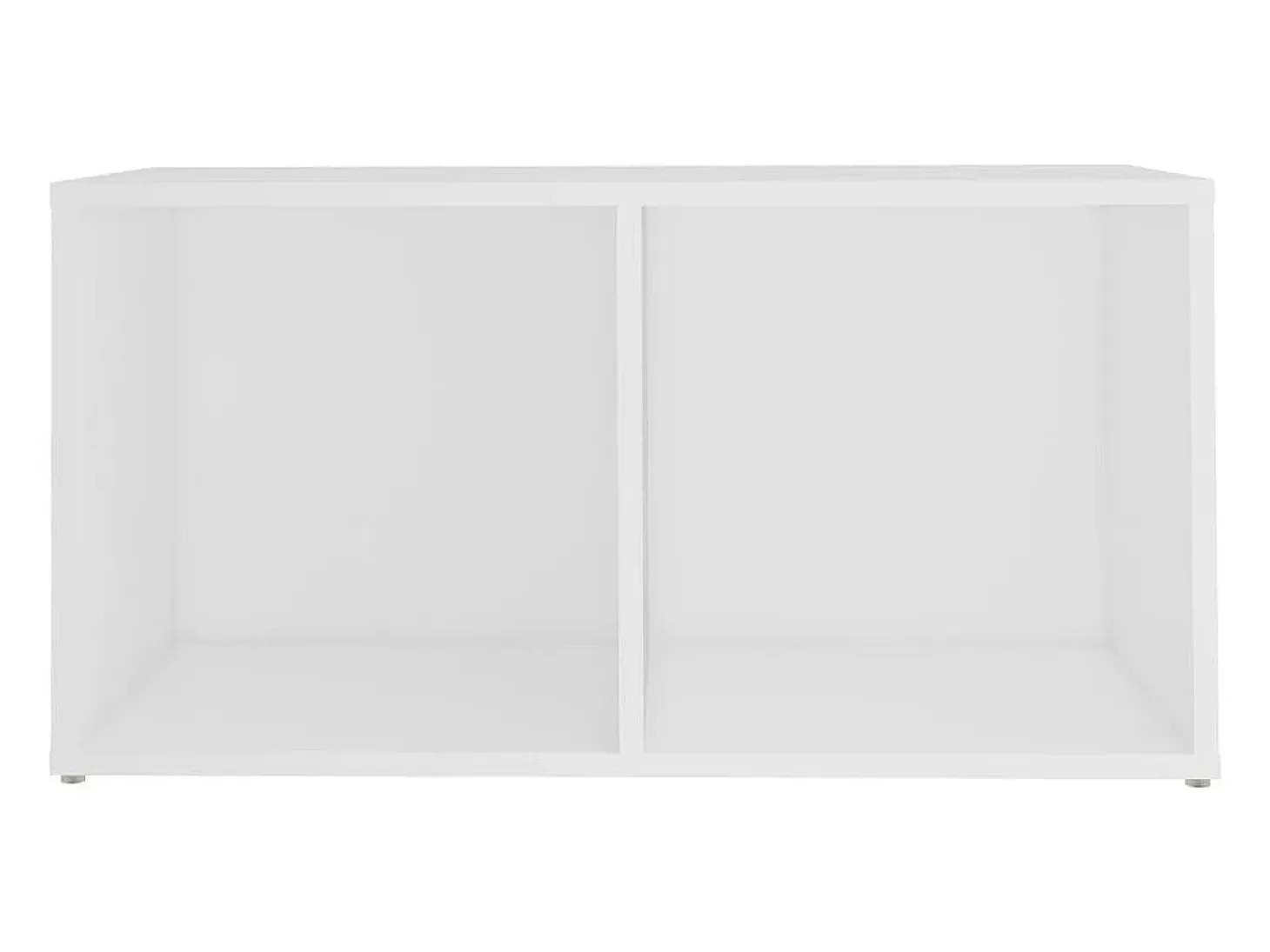 Mueble TV madera contrachapada blanco 72x35x36,5 cm YOE60467