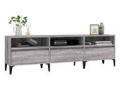 Mueble TV madera contrachapada gris Sonoma 150x30x44,5 cm YOE41776