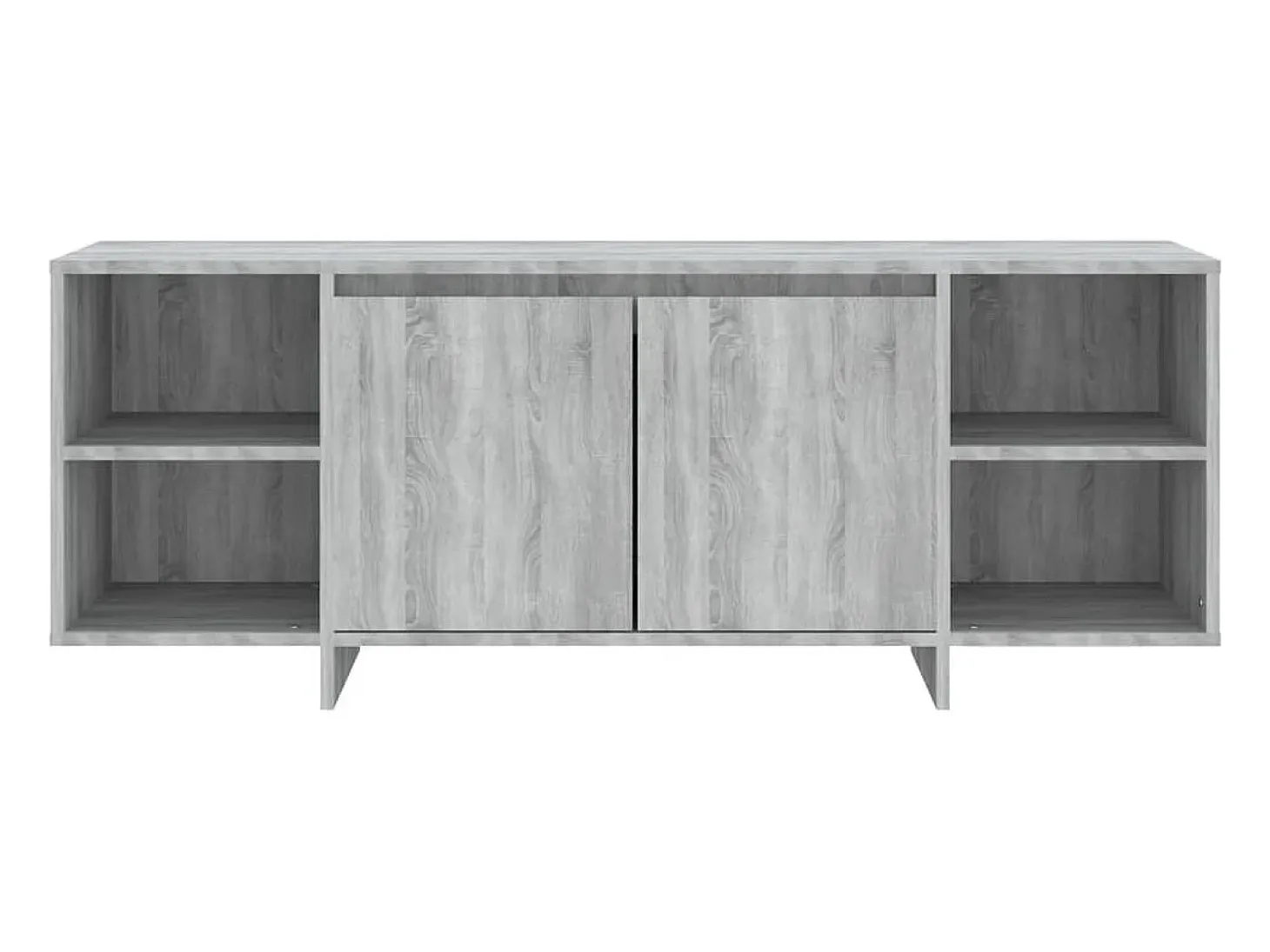 Mueble TV madera de ingeniería gris Sonoma 130x35x50 cm YOE51212