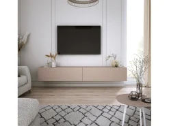 Mueble TV: Marrón Caramelo, 200 (2 x 100) x 34 x 32 cm
