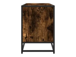 Mueble TV metal y madera ingeniería roble humo 100x35x50 cm