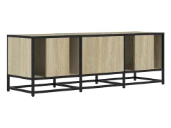 Mueble TV metal y madera ingeniería roble Sonoma 120x35x41 cm