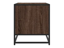 Mueble TV metal y madera ingeniería marrón roble 61x40x46 cm