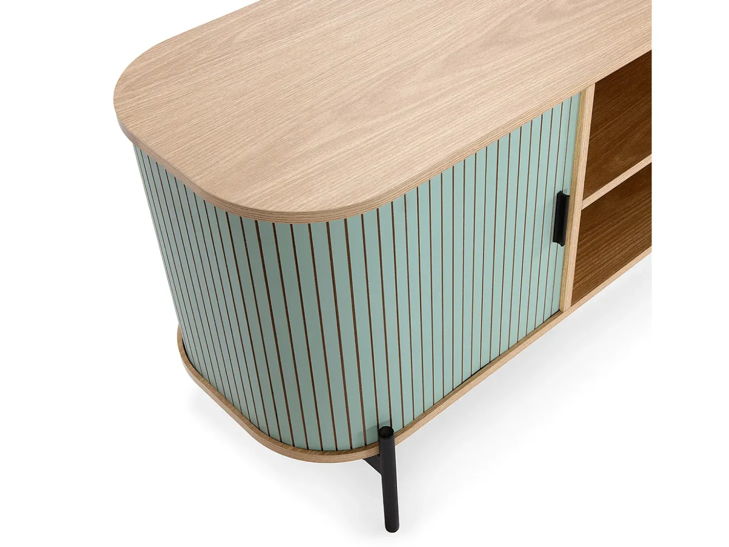 Mueble Tv Mónaco 2 puertas color Azul