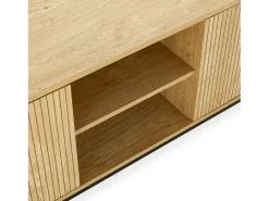 Mueble Tv Mónica 3 puertas color Roble