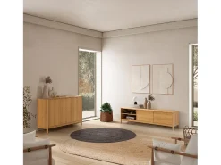 Mueble Tv Nassau 2 puertas efecto Roble