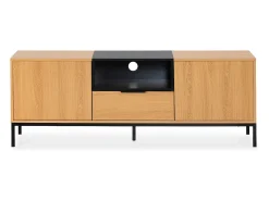 Mueble Tv Nieve 2 puertas 1 cajón Roble