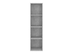 Mueble TV pared madera contrachapada hormigón 37x37x142,5 cm ES69673