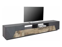 Mueble TV salón cocina 260x43cm diseño moderno More Report