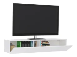 Mueble TV Suspendido haaus Isla, 2 Puertas, Blanco, 135 x 28 x 25 cm