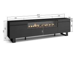 Mueble TV, Televisión, 200x35x57cm, Para TV hasta 80