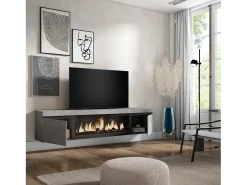 Mueble TV, Televisión, 208x35x45cm, Para TV hasta 80