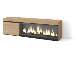 Mueble TV, Televisión, 158x35x45cm, Para TV hasta 65