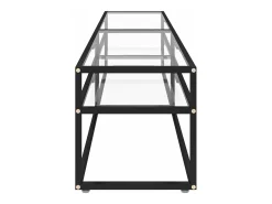 Mueble TV vidrio templado transparente 180x40x40,5 cm YOE14532