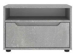 Mueble TV VISNES gris hormigón 60x40x38 cm madera ingeniería