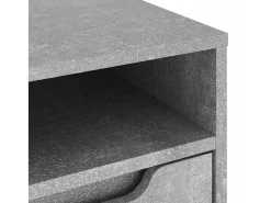 Mueble TV VISNES gris hormigón 100x40x38 cm madera ingeniería