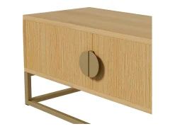 Mueble TV 180x40x40 cm - 4 puertas - Paneles de partículas - Natural